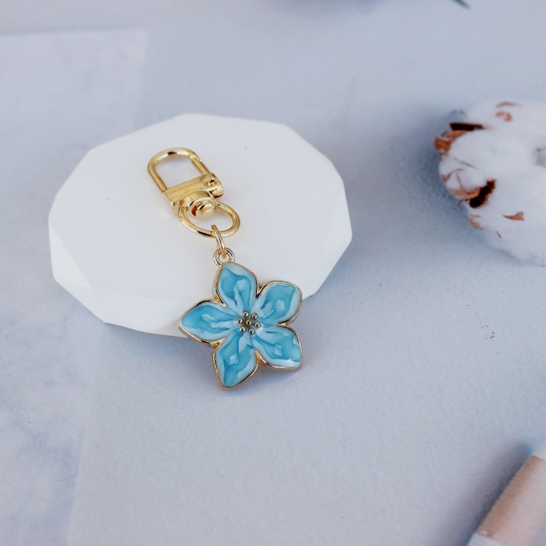 Wholesale  Korean Style Simple Cute Girl Pear Flower Pendant Keychain Bag Pendant Small Gift